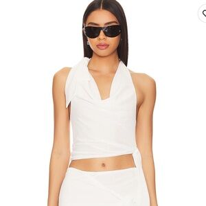 White Halter Top - set - never worn. 
Revolve lovers + friends Dani set